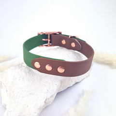 Zgardă Flydog Colorful Duo Brown and Green