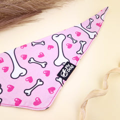 Bandana Flydog Tie On Pink Bones