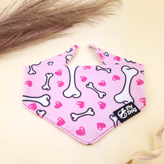Bandana Flydog Tie On Pink Bones