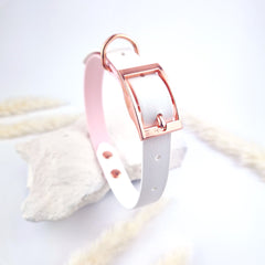 Zgardă Flydog Colorful Duo Mauve and White