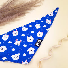 Bandana Flydog Tie On Blue Dogs