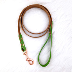 Lesă Colorful DUO Forest Brown & Green