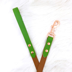 Lesă Colorful DUO Forest Brown & Green