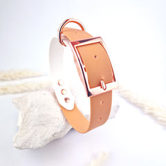 Zgardă Flydog Colorful Duo Sand and White