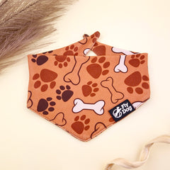 Bandana Flydog Tie On Brown Paws