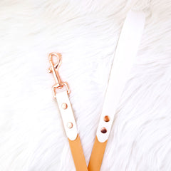 Lesă Colorful DUO Sand & White