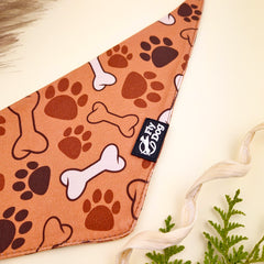 Bandana Flydog Tie On Brown Paws