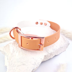 Zgardă Flydog Colorful Duo Sand and White