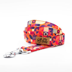 Lesă Flydog Designer Red Abstract