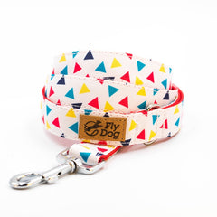 Lesă Flydog Designer Red Triangle Confetti
