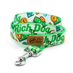 Lesă Flydog Designer Green Rich Dog