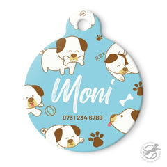 Set Designer Blue Cute Dog