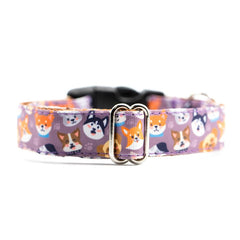 Designer Lila Dog Heads