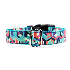 Designer Blue 3D Cubism