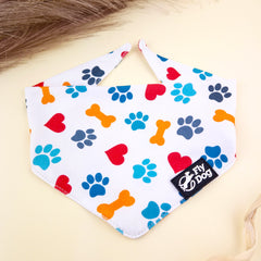 Bandana Flydog Tie On White Paws