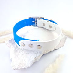 Zgardă Flydog Colorful Duo Blue and White