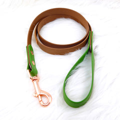 Lesă Colorful DUO Forest Brown & Green