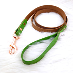 Lesă Colorful DUO Forest Brown & Green