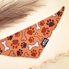 Bandana Flydog Tie On Brown Paws