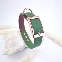 Zgardă Flydog Colorful Duo Brown and Green