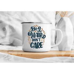 Cană emailată Dog Hair don't Care