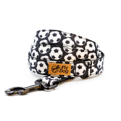 Lesă Flydog Designer Black Football