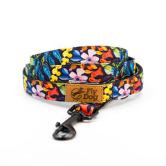 Set Designer Black Blue Flowers