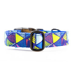 Designer Blue Triangles Doodle