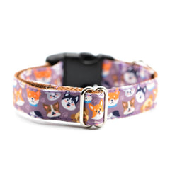 Designer Lila Dog Heads